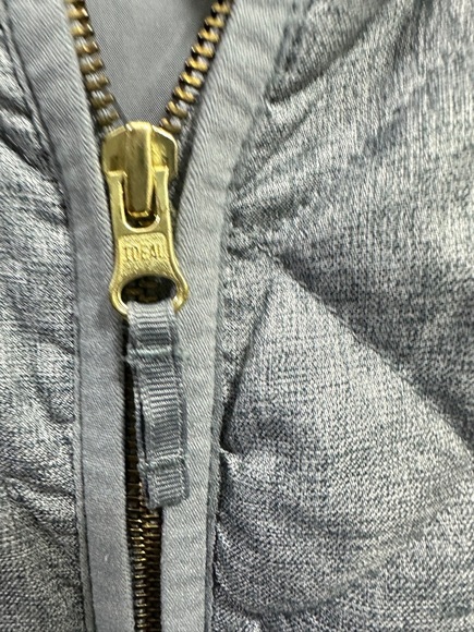 Old Navy Vest Womans Size XXL Gray Quilted Sleeveless Front Pockets Full Zip - Picture 3 of 11